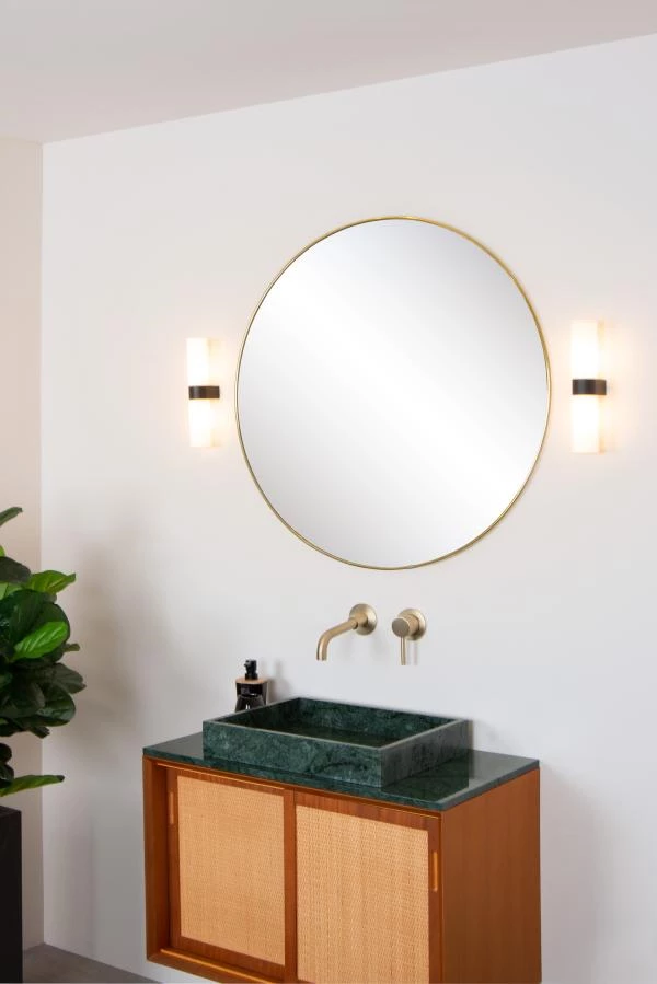 Lucide JESSE - Lámpara de pared Baño - 2xG9 - IP44 - Negro - ambiente 3